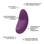 Lily 3 Mini Vibrator For Women Discreet Mini Bullet Vibrator With 10 Pleasure Settings, Waterproof Design, Dark Plum
