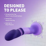 Adult Sex Toys - Avant D2 Platinum Cured Purio Silicone Dildo - 7.5 Inch Long - Ultrasilk Smooth Ridged Shaft Suction Cup Base Strap-On Compatible - Women, Men, Couples - Purple Rain