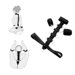 Bdsm Neck To Wrist Restraints Sets Adjustable Behind Back Handcuffs Collar Harness Fetish Slave Wrist Cuffs Necklace Sm Games Tool Sex Toys For Couples Adult Unisex Beginners