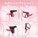Wearable Strap On Dildo Set - Adjustable Harness With 2 Realistic Dildos For Lesbian, G-Spot Anal Dildo Sex Toys For Female Pleasure (Red)