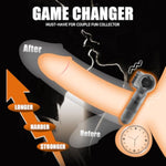 2 Pcs Cock Rings Vibrating Penis Ring Vibrator, Couples Sex Toys Clitoral Stimulator Cockring Penis Sleeve Erection Enhance Adult Male Sex Toy For Men Longer Harder Stronger