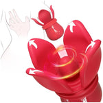 Grabbing Rose Nipple Sex Toy With 360° Tongue Licking Swirling Vibrator, Vibrating Nipple Clamps Women Couples Adult Sex Toys Games, Kinky Female Clitoral Stimulator Bdsm Juguete Sexual