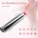 G&L Small Bullet Vibrator for Women, Silver, 4.4 * 0.77In