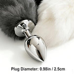 Fox Tail Plug with Detachable Butt Plug and Thickened Extended Tail