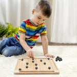 Magnet Game,Magnetic Chess Game,Table Top Magnetic Chess Fun Family Games For Kids And Adults,Magnetic Rocks Game Puzzle Toy Family Party Strategy Game For Boys And Girls, Wood