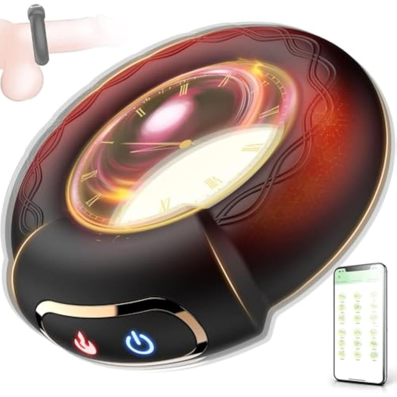 Vibrating Cock Ring Penis Vibrator With App Remote Control Sex Toys For Men Masturbator Balls Adult Sex Toys Penisring Male Cockring Couples Sextoys Games 10 Vibrations With Heating