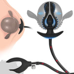 Inflated Silicone Super Big Butt Plug Dilator, G-Spot Stimulation Anal Plug Trainer Inflated Dildo, Anus Extender, Anal Training Kit,Vagina Pump Expander, Sm Masturbation Sex Toy
