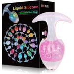 Crystal Butt Plug For Women Men, Small Liquid Silicone Anal Plug With Pink Glass Bead, Soft Comfort For Beginners & Adults - Ideal Anal Sex Toys For All Day Wear