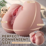 Sex Doll Male Masturbator For Men Flesh Pocket Pussies Light Pleasure Sex Toys For Men,4.18 Lb Realistic Entry-Level Ass,2 In 1 Lifelike Butt With Vagina And Anal Channel