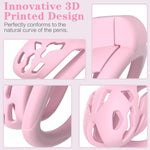 Male Chastity Cage, Small Chastity Devices With 5 Sizes Rings And Invisible Lock For Man Penis Exercise Bondage Gear & Accessories Lightweight Adult Sex Toys