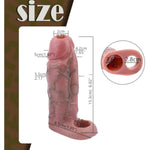Realisticpenis Sleeve Extender,Cock Sheath Ultra-Soft Penis Enlarger For Couples Sex Toys For Men,Silicone Male Girth Enhancement,Open Head Reusable Dildo Pump,Delay Ejaculation