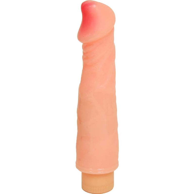 Vibrating Jelly Dong 7.5 Inch Natural Flesh