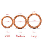 Metal Cock Testicle Ring Without Edges, Sexual Stimulation Device Prolonged Erection Sex Toy for Men(Gold, Small)