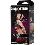 Doc Johnson Signature Strokers - Chanel St. James - ULTRASKYN- Pocket Pal - Open-Ended Stroker - Pussy, White