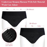 Strap On Harness Dildo Vibrator For Women, With 10 Modes Thrusting Vibrator For Lesbian Sex Toys