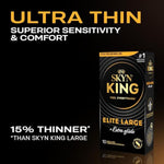 King Elite Large Extra Glide Non-Latex Condom 10 Count