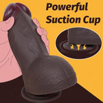 Big Dildo Sex Toys For Women, 2.6'' Diameter Huge Thick Dildo, 7.8'' Silicone Realistic Dildo With Strong Suction Cup For Hands-Free, Brown Giant Dildo For G-Spot Stimulator And Anal Play