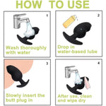 Anal Plugs Silicone Sex Toys Butt Plugs Anal Adult Sex Toys & Games Anal Training Kit With Curved Base & Slender Waist Prostate Sex Toy For Comfortable Long-Term Wear (S+M+L)