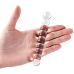 Crystal Anal Beads, Mushroom Butt Plug, Sex Toy For Women Men Masturbation Transparent