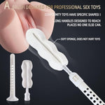Sex Doll Cleaning Kit Male Masturbator Cleaning Brush Male Toy Cleaning And Care Supplies, Reusable Bottle And Cup Cleaning Brush, Ventilated Drying Stick, Male Sex Toy Love Doll Care Tool 2 Pieces