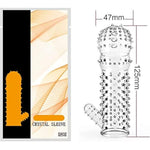 New Reusable Sleeves 6113 Girth For Men Extender Enlarger Extension Enhancer Ball Stretch Sleeve Girth Best Gift-(Transparent-5Pcs)