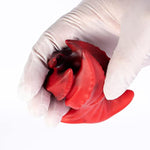 Anal Plug Sex Toy,Unique Design Prostate Massager,Ideal For Beginners To Experienced Users Platinum Silicone Material Red (S)