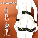 Bondage Set & Strap-On Vibrating Dildo