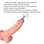 Stainless Steel Urethral Sounds Plug Catheter Sounds Penis Plug Hollow Urethral Dilator For Men Urethral Stimulation Masturbation Sex Toy (5.51Inch)