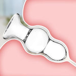 Crystal Anal Beads, 4.92 Inch Glass Butt Plugs Sex Toys For Beginners, Men,Women,Couples