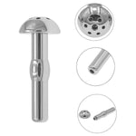 Stainless Steel Urethral Catheter Hollow Penis Plug Metal Urethral Sound Smooth Masturbation Rod Urethral Dilator Plug For Men(8Mm)