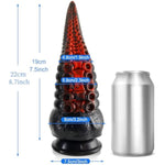 8.7Inch Realistic Tentacle G-Spot Dildo + Hollow Strap-On System