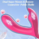 Wearable Vibrator Sex Toys For Women - G Spot Vibrator For Clitoral Vaginal Dual Stimualtion With Dildo, Panty Vibrater Adult Toys With 10 Vibrations For Female Couples, Anal Sex Toy