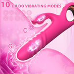 Thrusting Vibrator Sex Toys - G Spot Dildo Vibrators With 10 Powerful Vibration 10 Thrust Modes, Rabbit Dildos Silicone Waterproof Clitoral Stimulator, Adult Sex Toy For Women