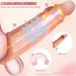 Silicone Realistic Penis Cuffs Realistic Penis Sleeve Penis Extender For Penis Enlargement And Time Prolongation Sex Toys For Men Extreme Sex Toyset Men Couples Enlarge Prolong