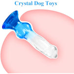 Realistic Wolf Dildo With Knot, Crystal Suction Cup Dildo Adult Sex Toys For Women,Couples