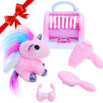 Plush Unicorn With Carrier Cage 5 Piece Toy Set, Stuffed Animal For Girls, Unicorn Gift, Stuffy