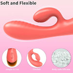 Rabbit Vibrators Women Sex Toys, G Spot Vibrator With 10 Powerful Vibrations Realistic Dildo Vibrator Dual Motor Waterproof Usb Rechargeable Adult Massager Sex Toys For Couple