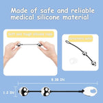Metal Anal Beads With Pull Ring 2 Butt Pull Balls Silicone Rope Bdsm Toys Anal Expander Dilator Trainer Training Vaginal Balls Anal Chain Beads Buttplug Butt Plug Anal Plugs For Men Women Beginners