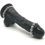 Stainless Steel Cock Ring Beaded Penis Ring Glans Ring Erection Enhancing Orgasm Increase Semen Lock Sex Toys For Men Delay Ejaculation(1.49")