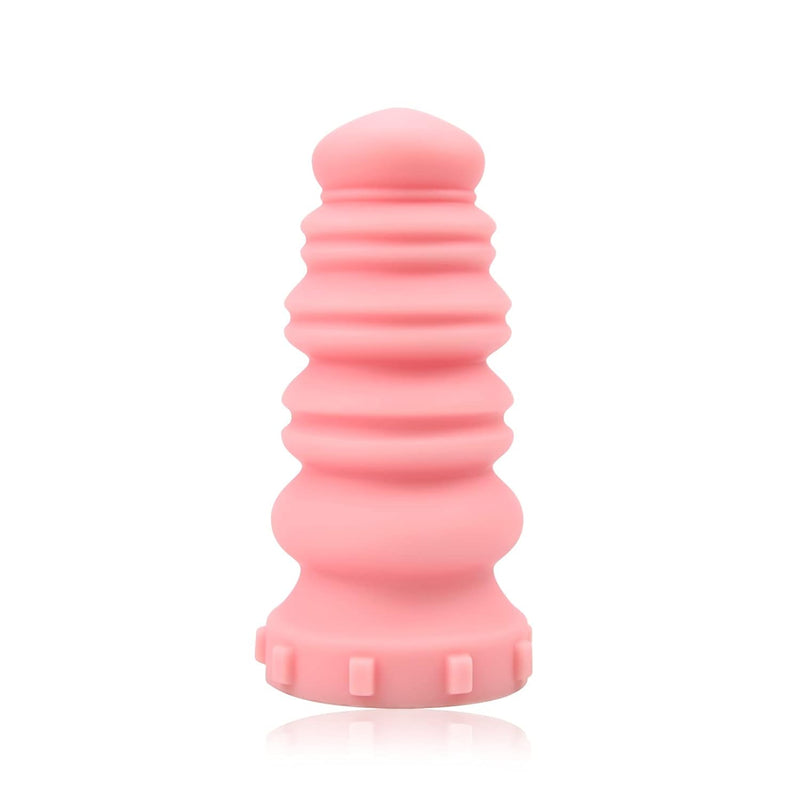 Macaron Tower Anal Plug, G-Spot Anal Plug Liquid Silicone Butt Plug Anal Sex Toys With Strong Suction Base Orgasm Masturbator For Men Women Couples (Coral Pink) (M)