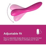 Rave 2 G Spot Vibrator | App Controlled G-Spot Stimulator Vibrator Dildo | Adult Sex Toy For Women & Couples | Personal Massager With 10 Vibration Modes | Waterproof & Rechargeable | Pink