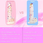 7.6 Inch Colorful Realistic Dildos, Human Safety Material,Medical Silicone, With Powerful Suction Cups, Suitable For Women/Men/Gay, Adult Toys For Women Or Beginer (Colorful)