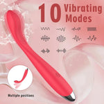 Adult Sex Toys For Women,Clitoral G Spot Vibrator With 10 Powerful Vibrating Modes,Clitoral Nipple Stimulator Finger Bullet Vibrators Waterproof Strapless On Dildo Anal Toys For Couple (Red)