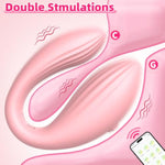 Remote Control Vibrator-Adult Sex Toys & Games,Womens Sex Toys,Clitoris & G-Spot Vibrating Sex Toy For Double Stimulation With Unlimited Vibration Modes