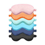 Silk Satin Eye Mask Color Assorted 6-Pack Smooth Sleeping Mask Eye Shade