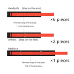 Adjustable Bed Restraint Set With Collar, Handcuffs & Ankle Cuffs, Couples Bed Restraints