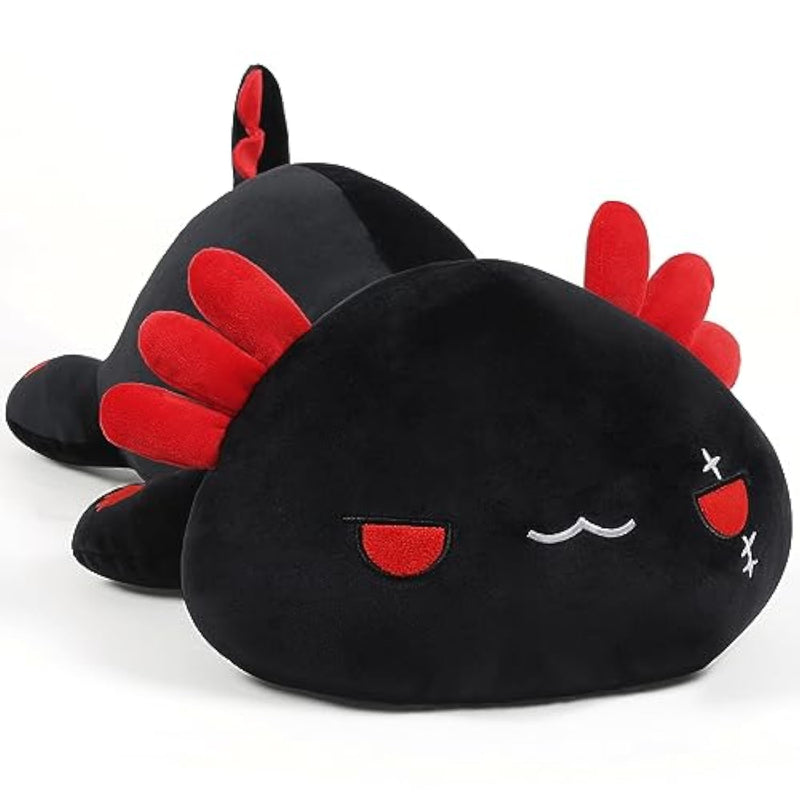 Plush Axolotl Toy Plush Pillow Axolotl Stuffed Animal Toy Cute Plushies Kids Plush Toy Pillow(Black,30Cm/11.8In)