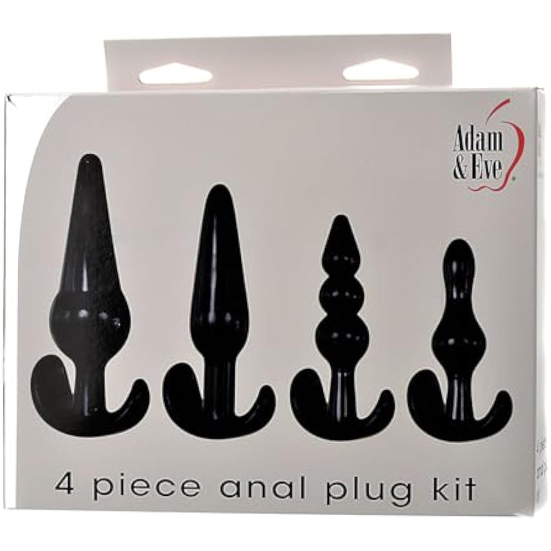 4 Piece Anal Plug Kit, Beginner To Advanced Butt Plug Set With Smooth Ribbed Bubble And Ball Plugs, Soft Flexible Tpe, Flared Safety Base, Perfect For Training And Pleasure, Adult Anal Toy