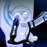 Thrusting Butt Plug Prostate Massager Anal Vibrator With Remote Control Vibrating Cock Ring With 10 Vibration And Thrust Modes Anal Toys For Couples Men And Women Adult Toys
