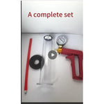 9"" X 2"" Penis Pump With Vacuum Gauge Red Handle, Vacuum Penis, Manual Penis Pump For Men, Enlargement, Penis Bigge Size